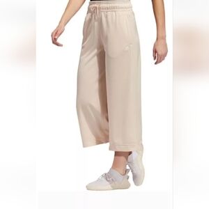 Adidas Cream Wide-Leg Pants